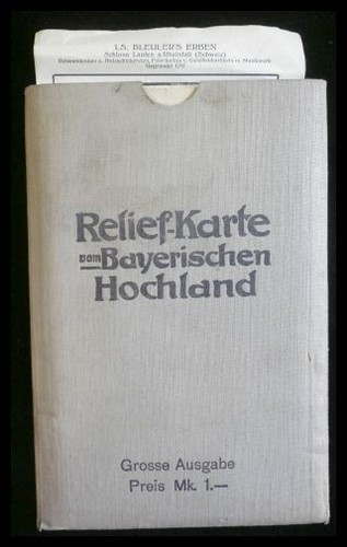 Relief karte vom bayrischen - karte,