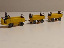 Wiking Konvolut 60er Jahre – Still Elektrokarren + 2 Anhänger gelb (WM-Prägung)