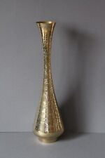 edle floral verzierte Tischvase Blumenvase Vase Messing 122318