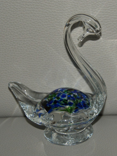 Murano glasfigur glas schwan - glasfigur,