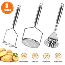 3er Set Kartoffelstampfer