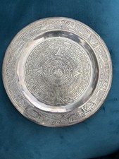  Silber Teller Azteken Kalender Rodriguez Mexico Sterling Plate Aztek Calendar