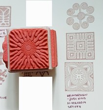 Motivstempel-Würfel Muster Judi Kins Heindesign auf Holz