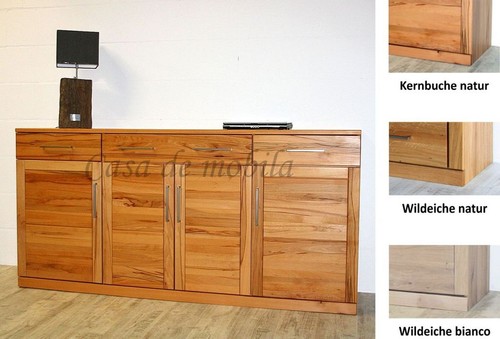 Massivholz sideboard 4türig - massivholz,