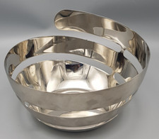 AUERHAHN Edelstahl Obst- Brotkorb Schale PEEL klein Øca.22cm /ca.13,5 hoch gebr