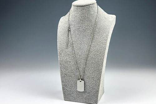 Edelstahl dogtag halskette - edelstahl,