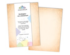 Briefpapier orange Briefbogen Motivpapier für Einladungen Hochzeit Geburtstag