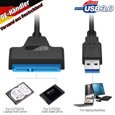 USB 3.0 auf zu SATA Adapter Kabel 22 Pin Für 2,5" Festplatte PC Laptop HDD SSD