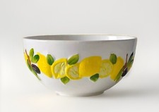 BASSANO KERAMIK Schüssel rund 21 cm ZITRONEN Bordüre  MEDITERRANES GESCHIRR