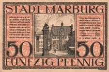 Notgeld 1 Schein Stadt Marburg