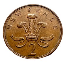Großbritannien two, 2 New Pence 1971, Bronze,
