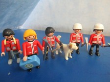 5 x Bergwacht Bergrettung  Figuren  Hund zu 70190 6657 Playmobil 7961