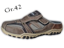 Herren Teil Leder Sabots Gr.42