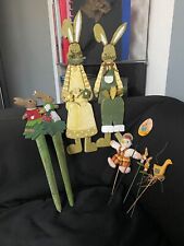 Osterhase Osterdeko Hase Blumenstecker Kantenhocker Holzfigur