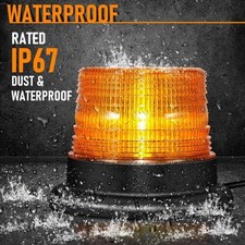 LED Rundumleuchte AKKU 12V/24V Warnleuchte Blitzleuchte Rundumkennleuchte Magnet