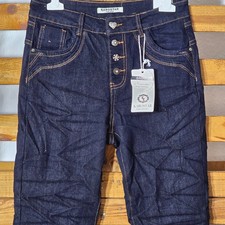 KAROSTAR DAMEN JEANS DENIM COLLECTION BAGGY BLUE  HOSE Gr. 38 BIS 48 TOP AKTUELL