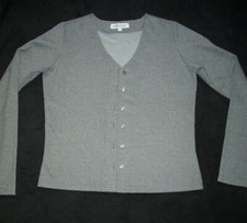 graue Strick Jacke von *Miss