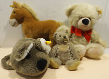 Konvolut 4 Steiff -Tiere 2x Teddybär, Maus, Pferd  Sammlerstücke