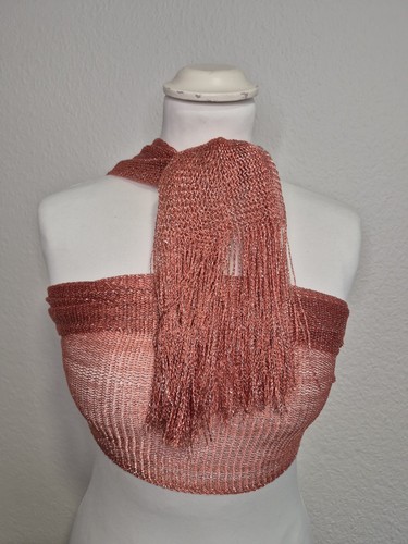 Glitzer schal roségold mit - glitzer,