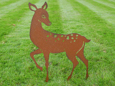 Rostiger Metall Garten Hirsch
