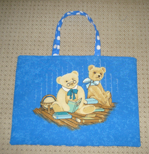 Stofftasche 33x24cm teddy - stofftasche,