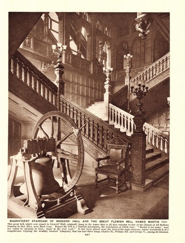 Grocers hall staircase - "grocers, &
