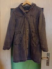 Soquesto Gr. M Übergangs Jacke Parka Mantel Braun Kapuze