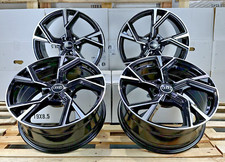 18 Zoll Felgen Avus AF20 schwarz für Audi A4 S4 B6 B7 B8 B9 A5 B8 A8 4H A7 4G