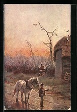 Künstler-AK Raphael Tuck & Sons Nr. 9223: Devonshire, After Work 