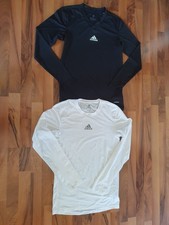 Neu! 2x Adidas - Sport Base Shirt - Longsleeve - M - Herren - Techfit - Schwarz