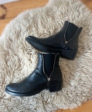 Pantanetti Stiefeletten | Chelsea Boots - Leder Schwarz Gr. 37