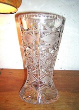 Schwere, große Kristallglas