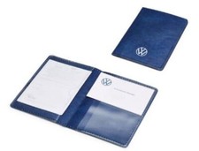Original VW Fahrzeugscheinhülle Dokumentenmappe blau mit VW Logo 000087404E NEU