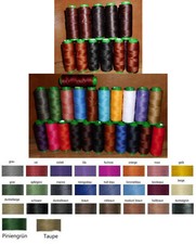 LEDER GARN Sattlergarn gewachst 0,75mm⌀ 100m Handnähgarn Forellenfaden 0,07€/m