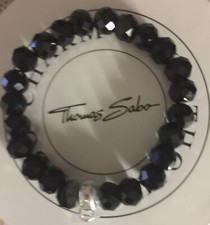 Original Thomas Sabo Charm Club Armband X0035 17,5 cm schwarz