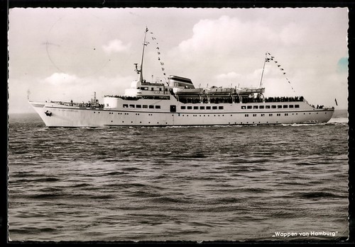 Ansichtskarte passagierschiff - ansichtskarte,