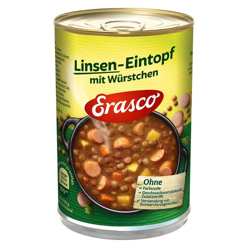 Erasco linsen eintopf mit - erasco,