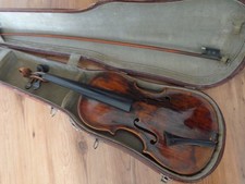 Alte 4/4 Violine Geige im Koffer