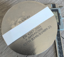 Titan  Grade 5 Ti-6Al-4V  Ø120x110 mm Rundmaterial Ronde ASTM B348 Stab Welle