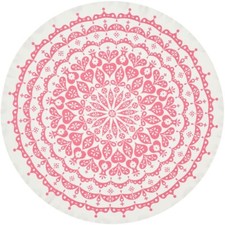 VITRA Tischdecke 'Lace' - Alexander GIRARD - 1961 - Leinen - pink - D 170 cm