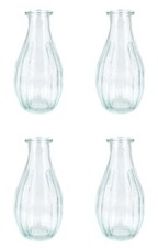 4 Glasvasen Blumenvasen