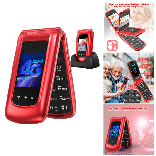 Klapphandy seniorenhandy - 4g,