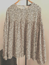 Nanso Bluse Damen S/M Creme