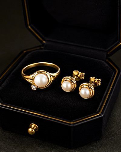Vintage schmuckset 333 gold - schmuckset,