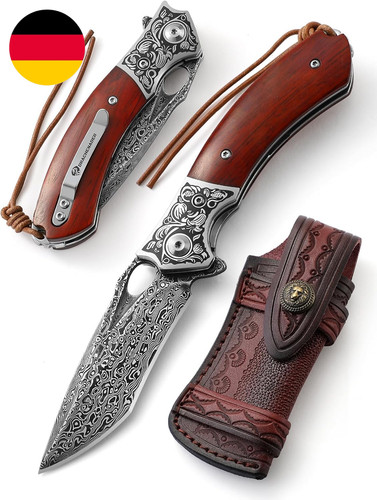 Einhandmesser damast - einhandmesser,