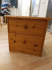 Nachttischschränkchen,  gebraucht, Holz Natur Kiefer, lackiert