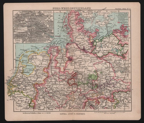 Landkarte map 1907