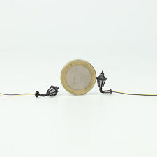 10Stk. 1:200 Modellbahn LED Laternenlampen Wandleuchten Spur Z 3V Bonsai Dekor