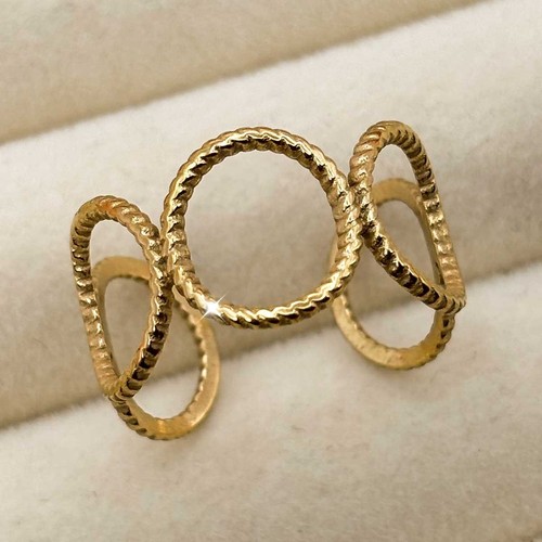 Ring gold plattiert - gold, damen