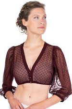 Dirndlbluse Ahorntal bordeaux